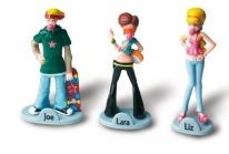 3D miniatuur figuurtjes met bedrukking