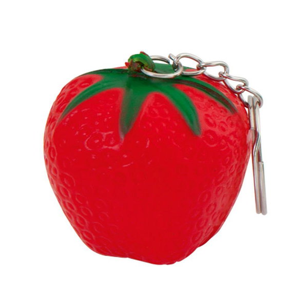 Anti stress aardbei sleutelhangers
