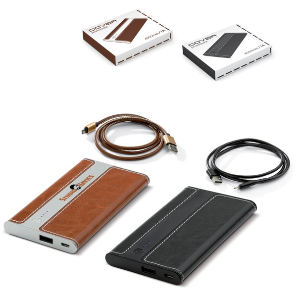 Powerbanks van kunstleer