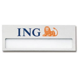 Kunststof naambadges met venster