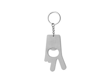 Metalen sleutelhanger peace