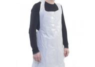 Wegwerp schort halter wit