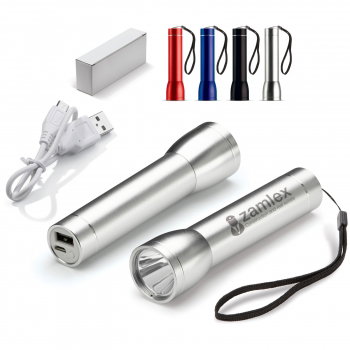 Powerbanks met zaklamp