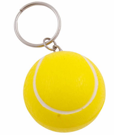 Anti stress tennisbal sleutelhangers