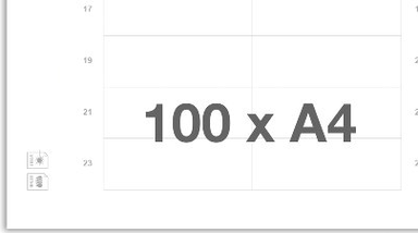 100 printvellen