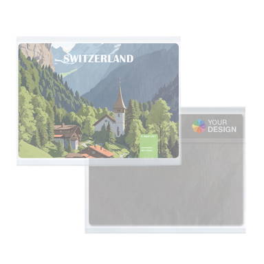 Insteekkaart in recyclebaar glassine zakje, eigen ontwerp (vanaf 500 st.)