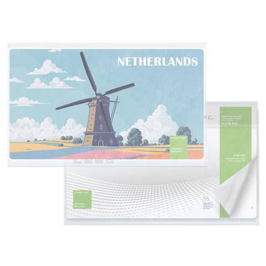 Insteekkaart in recyclebaar glassine zakje, standaard ontwerp