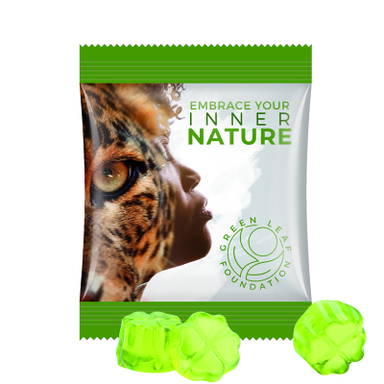 Trolli fruit jelly gums clover leaf green 10g
