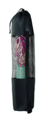 Schwarze Mesh-Yogamatten-Tasche