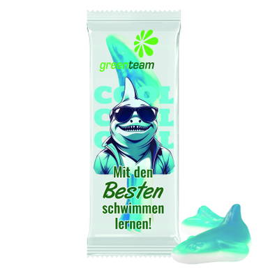 1 Trolli fruit jelly gum single, shark 8g