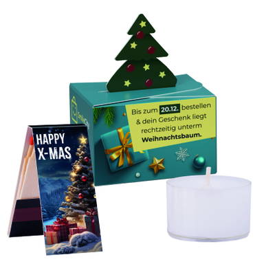 1 Tea lights and 1 matchbook, Christmas design 20g