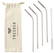 Reusable 4 pieces ECO Straw Set RVS rietjes