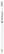 Pencil with eraser - White