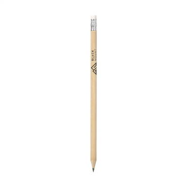 Bleistift mit Radiergummi - Holz