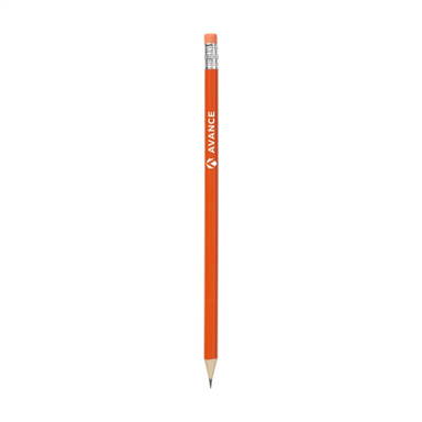 Bleistift mit Radiergummi - Orange