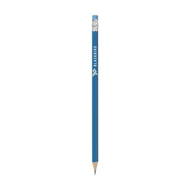 Bleistift mit Radiergummi - Hellblau