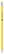 Pencil with eraser - Yellow