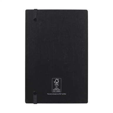 Bamboo Journal Naked Spine Notebook Black A5
