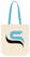 Canvas tas met gekleurd hengsel | 220 grams | 38 x 42 x 10 cm - Lichtblauw