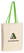 Canvas tas met gekleurd hengsel | 220 grams | 38 x 42 x 10 cm - Limegroen