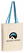 Canvas tas met gekleurd hengsel | 220 grams | 38 x 42 x 10 cm - Lichtblauw