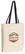Canvas tas met gekleurd hengsel | 220 grams | 38 x 42 x 10 cm - Zwart