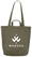 Organic Cotton Canvas colored Tote Bag (280 g/m²) tas - Olijfgroen
