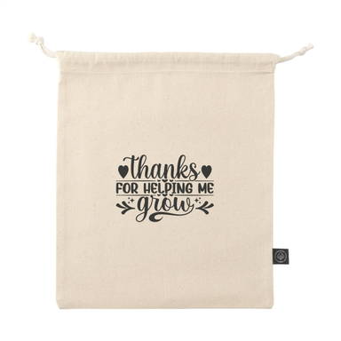 Gift Pouch Naturel GRS Recycled Cotton (150 g/m²) M