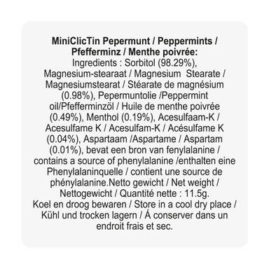 Mini ClicTin pepermuntjes