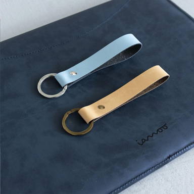 Recycled Leather Keyring sleutelhanger
