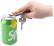 Opener GRS Recycled Aluminium sleutelhanger