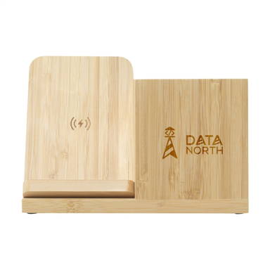 Bamboo Boss 15W draadloze oplader/penhouder