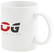 Basic white mug 350 ml - White
