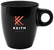 CoffeeCup Tasse farbig 200 ml - Schwarz/schwarz