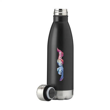 Dubbelwandige thermosfles 500 ml - Zwart