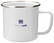 Retro Silver Emaille Mok 350 ml