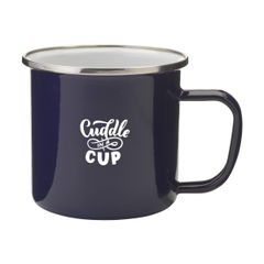 Retro Silver Emaille Mok 350 ml