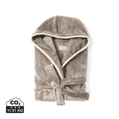 VINGA Louis luxe pluche RPET badjas maat S/M