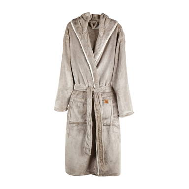 VINGA Louis luxe pluche RPET badjas maat S/M