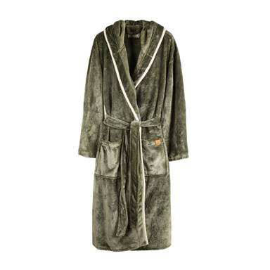 VINGA Louis luxe pluche RPET badjas maat S/M