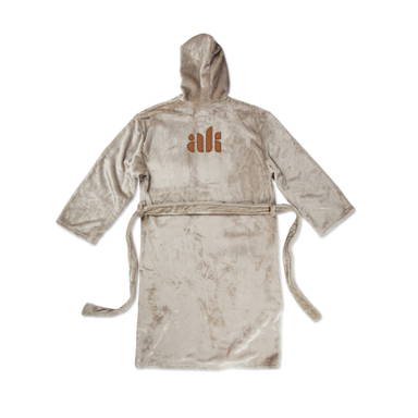 VINGA Louis luxe pluche RPET badjas maat S/M