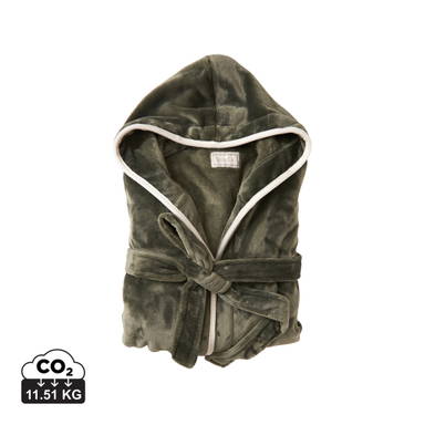 VINGA Louis luxe pluche RPET badjas maat S/M