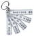 Mini sleutelhanger vouwmeter - Wit