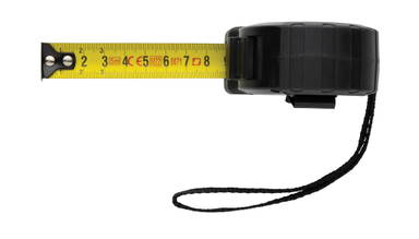 RCS gerecycled plastic 5M/19 mm rolmaat met stop knop