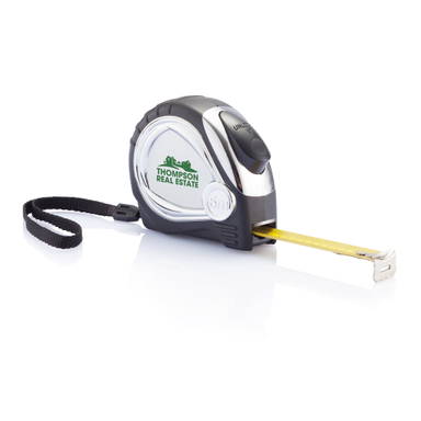 Chroom autostop rolmaat 5m