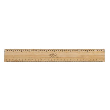 Timberson extra dikke 30cm dubbelzijdige bamboe liniaal