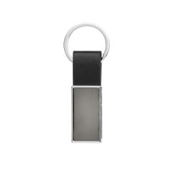 Luxury PU keyring RCS recycled zinc alloy