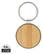 RCS sleutelhanger van gerecyclede zinc alloy met bamboe
