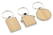 RCS sleutelhanger van gerecyclede zinc alloy met bamboe
