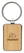 RCS gerecycled zinc alloy rechthoekige sleutelhanger